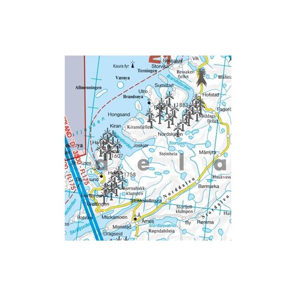 Norway Center South VFR ICAO Chart 2025