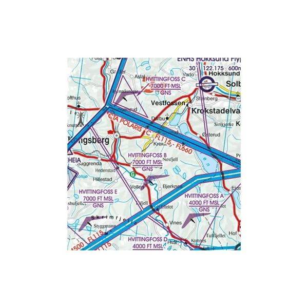 Norway Center South VFR ICAO Chart 2025