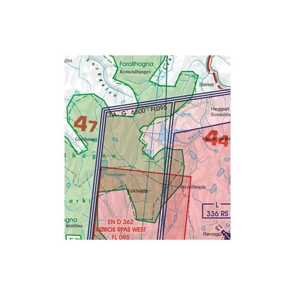 Norway Center South VFR ICAO Chart 2025