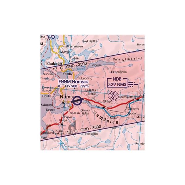 Norway Center South VFR ICAO Chart 2025