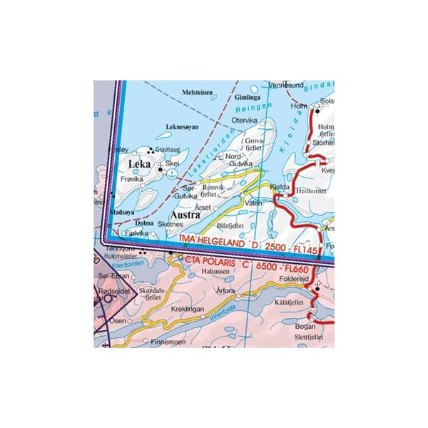 Norway Center South VFR ICAO Chart 2025