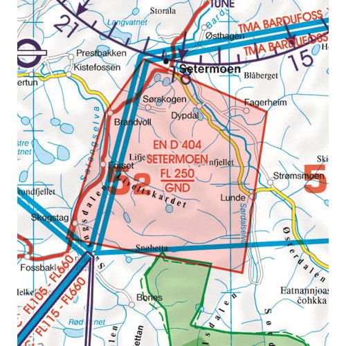 Norway South VFR ICAO Chart 2025