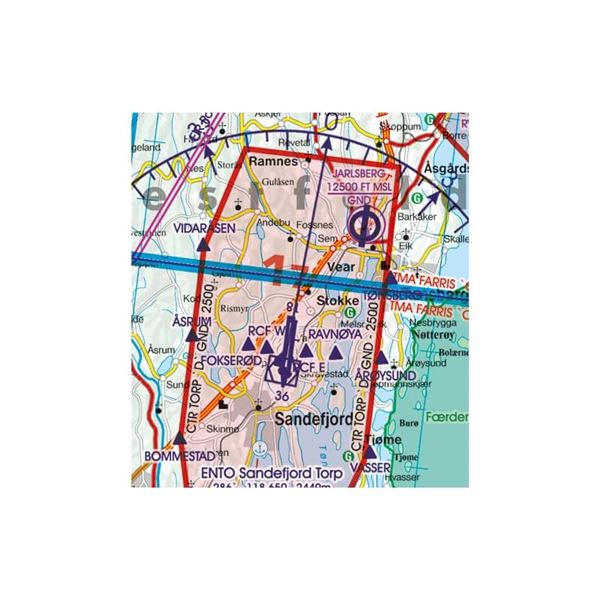 Norway South VFR ICAO Chart 2025