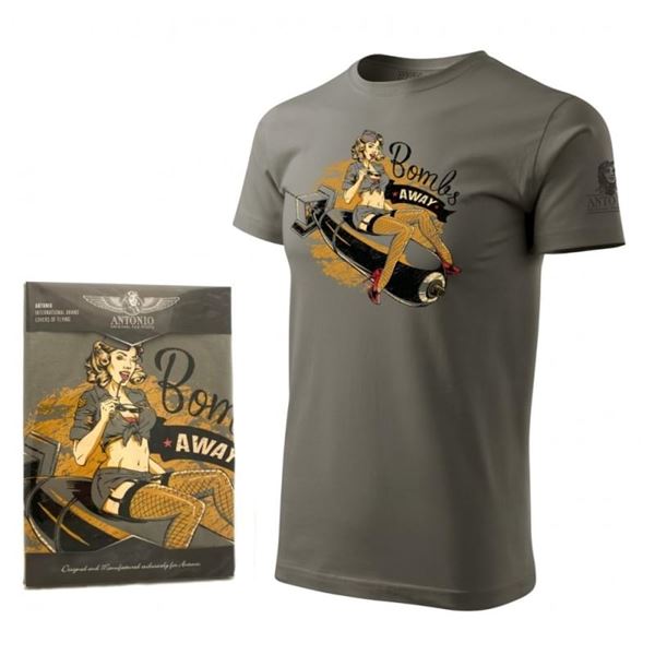 ANTONIO T-Shirt with nose art BOMBS AWAY, L