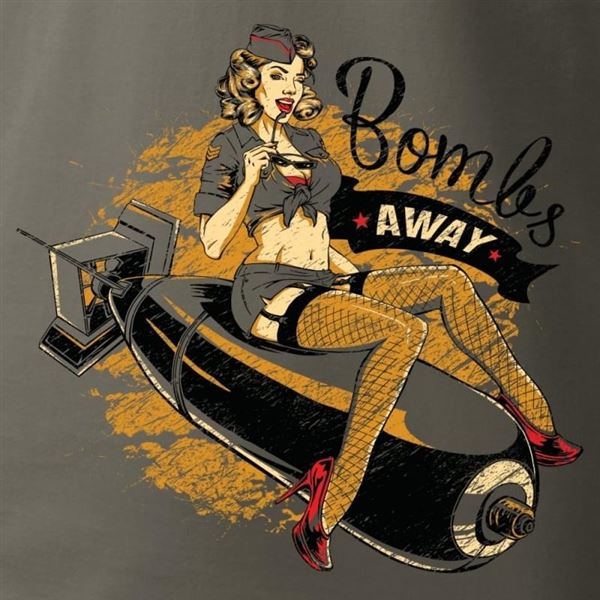 ANTONIO T-Shirt with nose art BOMBS AWAY, L