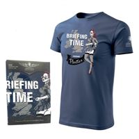 ANTONIO T-Shirt with nose art BRIEFING TIME, M