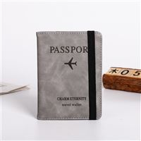 Passport Cover with tape, gray Passport Cover with tape, gray