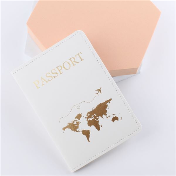 Passport Cover - Earth, white