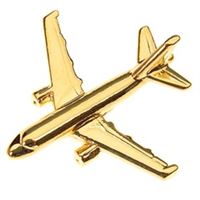 Airbus A320 Pin Badge, gold