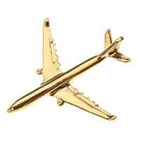 Airbus A330 Pin Badge, gold