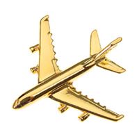 Airbus A380 Pin Badge, gold