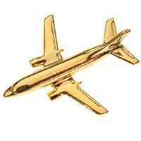 Boeing 737 Pin Badge, gold