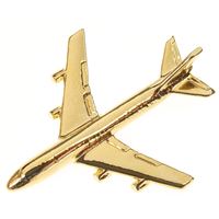 Boeing B747 Pin Badge, gold