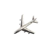 B747 Pin Badge, silver