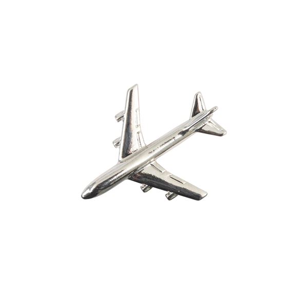 B747 Pin Badge, silver