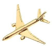 Boeing 777 Pin Badge, gold