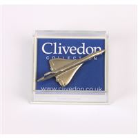 Concorde Pin Badge, silver