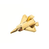 F22 Lockheed Raptor Pin Badge, gold