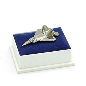 F22 Lockheed Raptor Pin Badge, silver