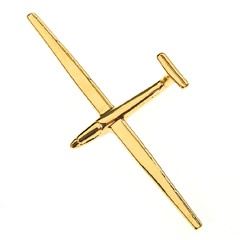 Glider Pin Badge, gold