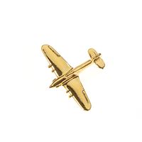 Hurricane Hawker Pin Badge, gold