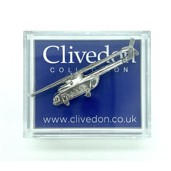 MIL Mi-8 Pin Badge, silver
