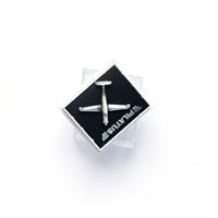 Pilatus PC-12 Pin Badge, silver Pilatus PC-12 Pin Badge, silver