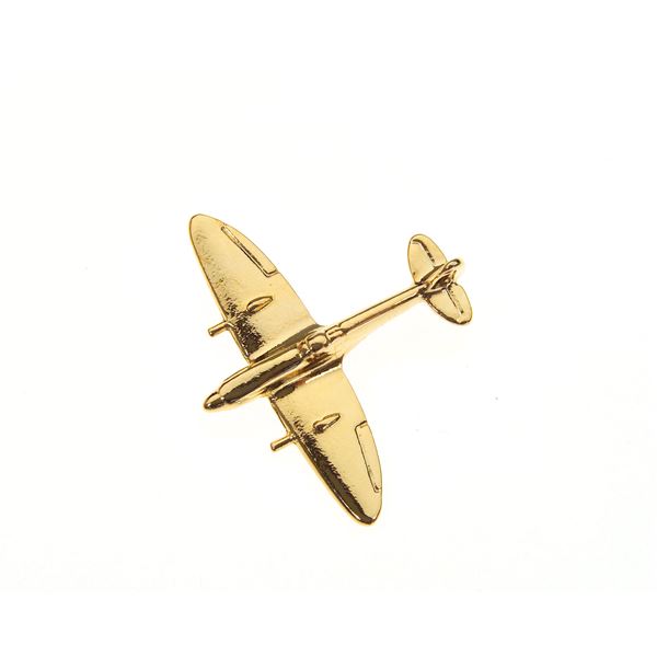 Spitfire Pin badge, gold