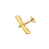 Tiger Moth Pin Badge, gold