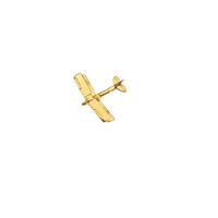 Tiger Moth Pin Badge, gold