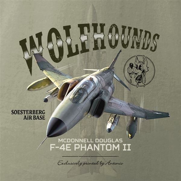 ANTONIO T-shirt with fighter F-4E PHANTOM II, M