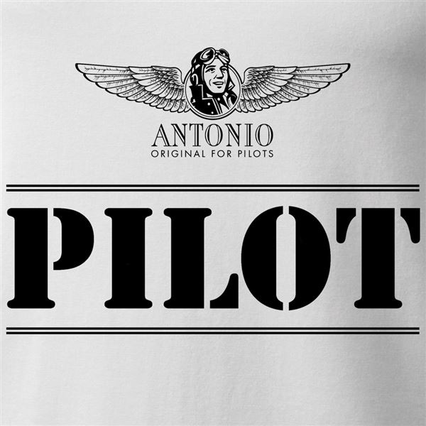 ANTONIO Tričko PILOT, bílá, XL