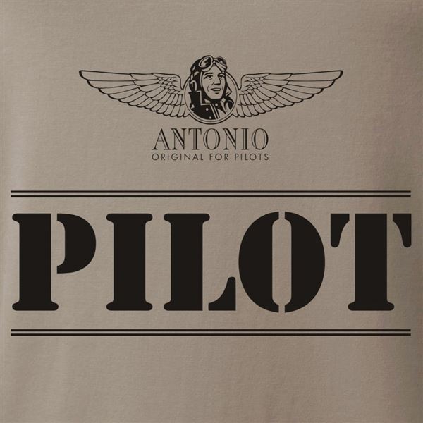 ANTONIO Tričko PILOT, šedá, XXL