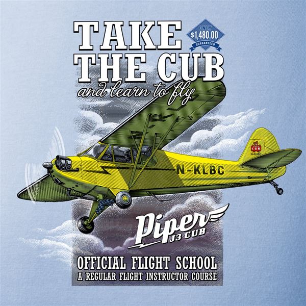 ANTONIO T-Shirt PIPER J-3 CUB, M