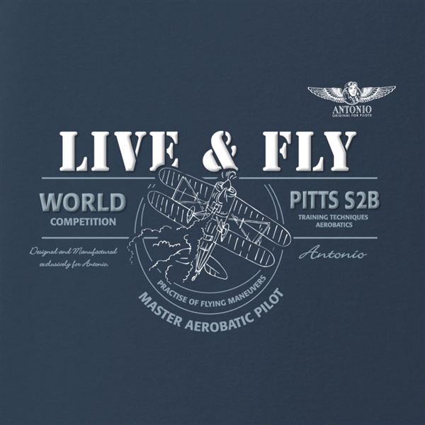 ANTONIO T-Shirt biplane PITTS-2SB, M