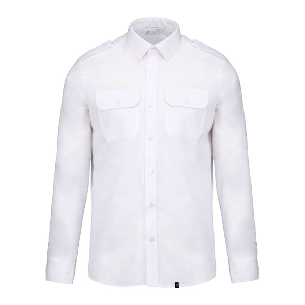 ANTONIO Pilot Shirt Men Long M