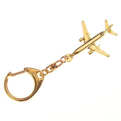 Keyring Boeing 737, gold