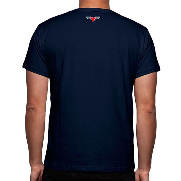 T-Shirt Hazard Flight, blue L