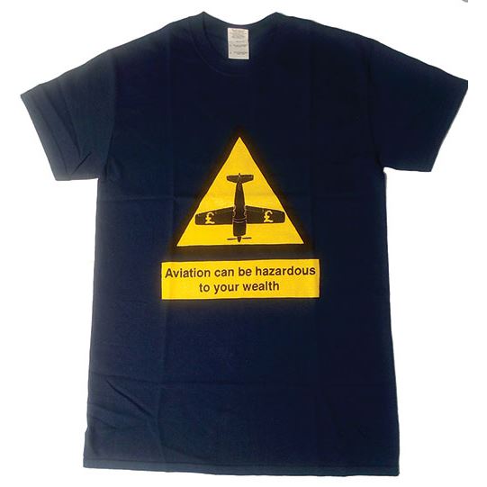 T-Shirt Hazard Flight, blue L