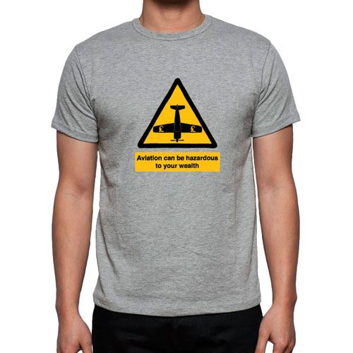 T-Shirt Hazard Flight, grey XL