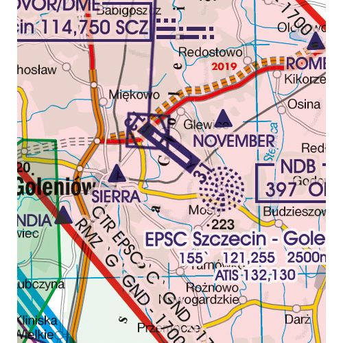 Polsko Sever VFR mapa 2024