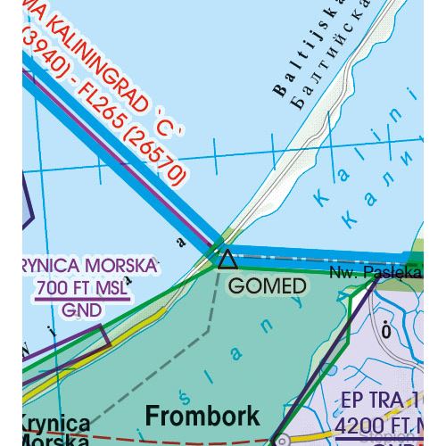 Polsko Sever VFR mapa 2024