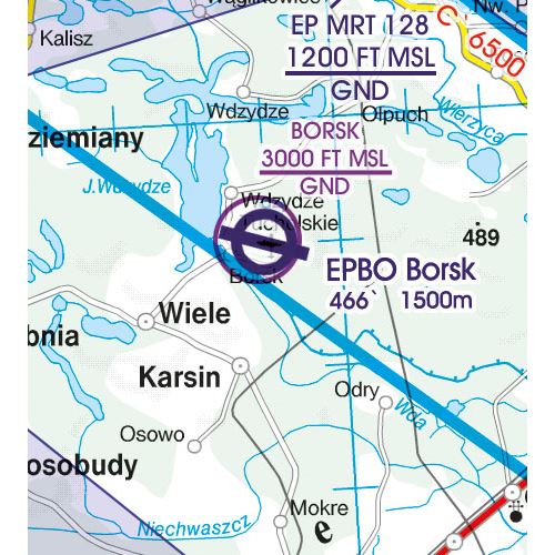 Poland South East VFR ICAO Chart 2025