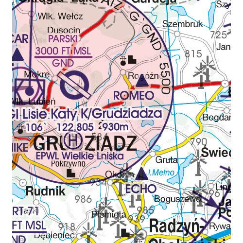 Poland South East VFR Chart 2024