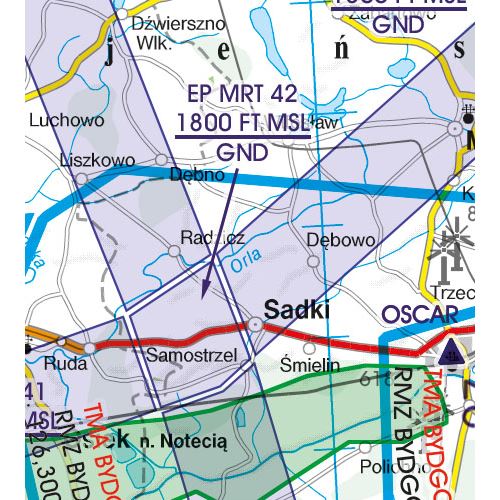Poland South West VFR ICAO Chart 2025