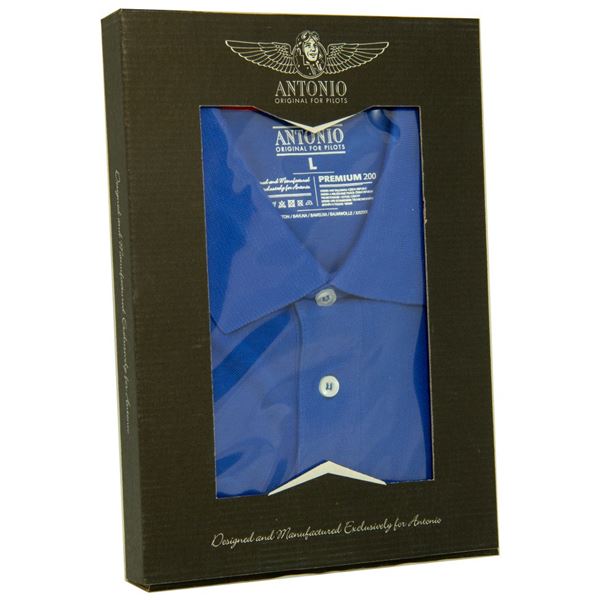 ANTONIO Poloshirt DE HAVILLAND TIGER MOTH, blue, XXL