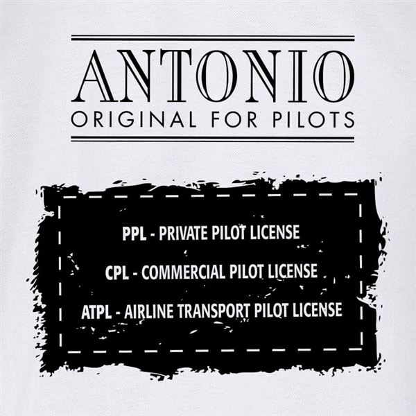 ANTONIO Poloshirt PILOT white, M
