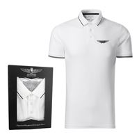 ANTONIO Poloshirt WINGS, white, M