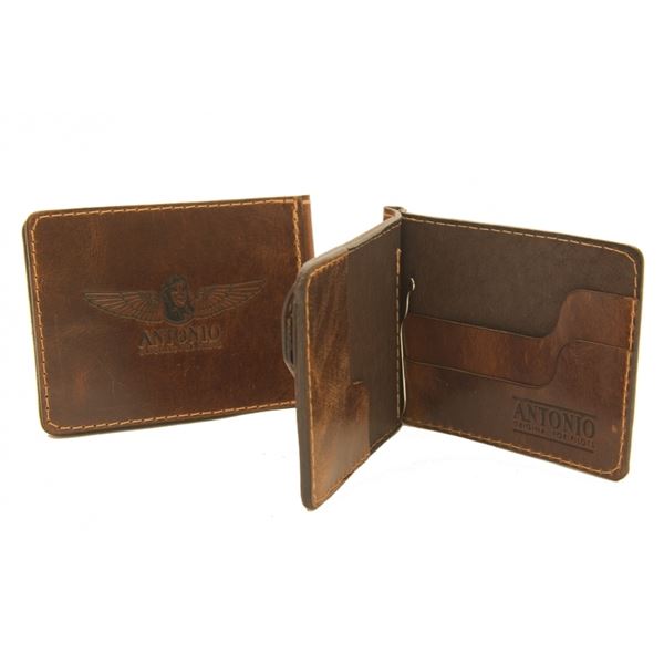 ANTONIO Leather dollar wallet LOBBY