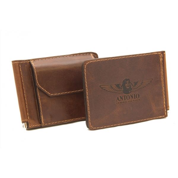 ANTONIO Leather dollar wallet LOBBY